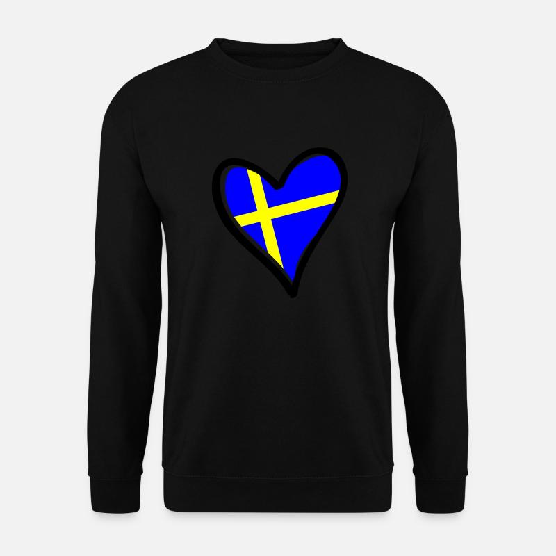 Sweden Heart - Unisex Sweatshirt - black