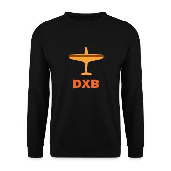 Flughafen Dubai - UAE Vereinigte Arabische Emirate - Unisex Pullover - Schwarz - Vorne - Alina (178cm) & Michal (187cm)