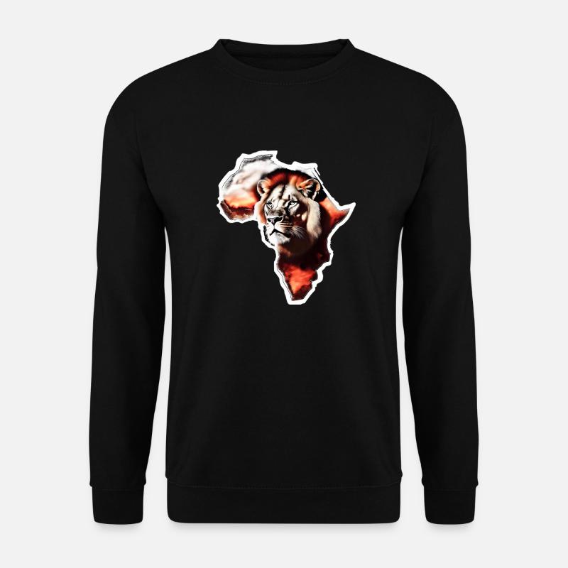 Löwe Afrika - Unisex Pullover - Schwarz