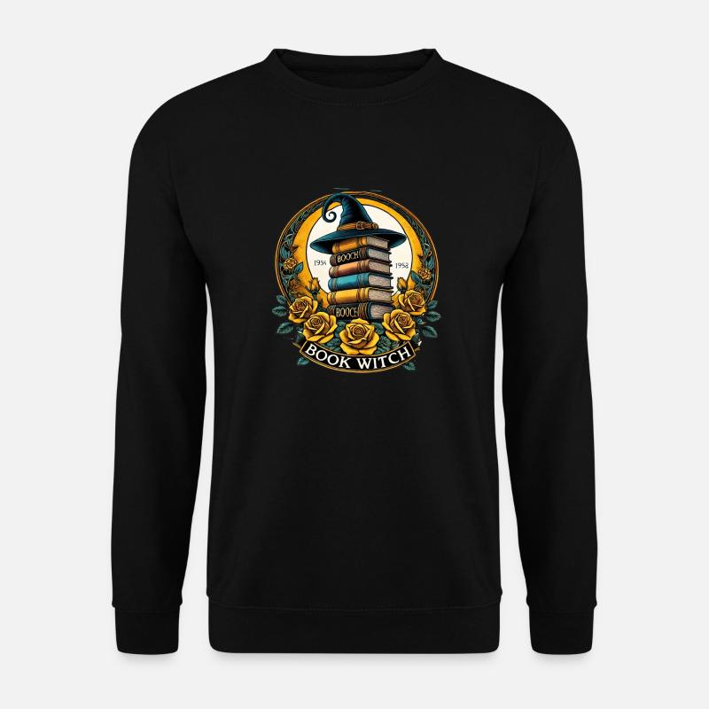 Buch Hexe - Unisex Pullover - Schwarz