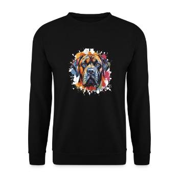 Chien - Sweat-shirt Unisexe - noir - Devant - Alina (178cm) & Michal (187cm)