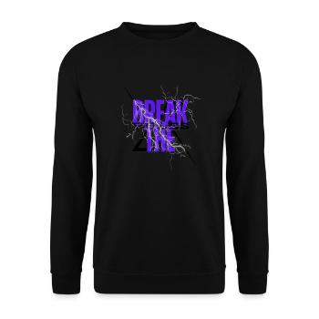 BREAK THE RULES - Unisex Pullover - Schwarz - Vorne - Alina (178cm) & Michal (187cm)