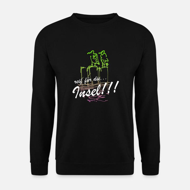reif für Insel Malle Mallorca Majorca Urlaub Hawai - Unisex Pullover - Schwarz