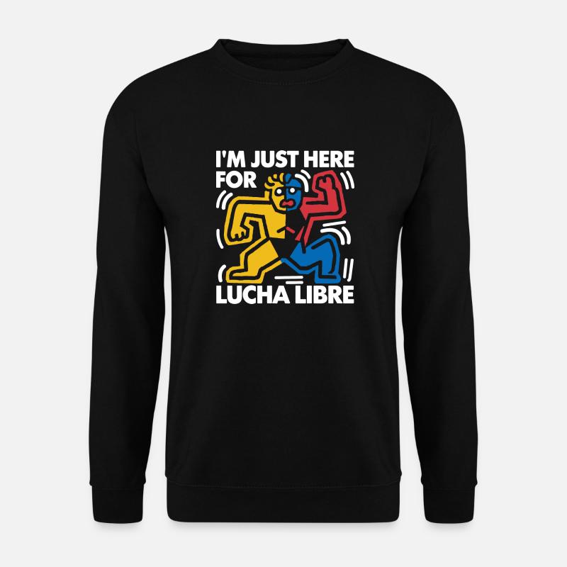 Action und Wrestling-Look - Unisex Pullover - Schwarz