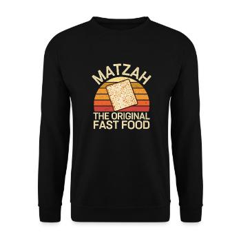 Kosher enjoyment in style - Unisex Sweatshirt - black - Front - Alina (178cm) & Michal (187cm)