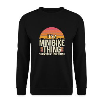 Small bikes, big fun - Unisex Sweatshirt - black - Front - Alina (178cm) & Michal (187cm)