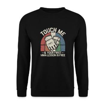 Déclaration pour les fans de MMA - Sweat-shirt Unisexe - noir - Devant - Alina (178cm) & Michal (187cm)