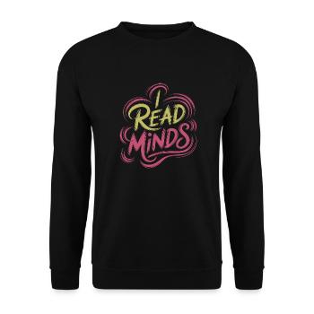 I Read Minds 16 - Unisex Pullover - Schwarz - Vorne - Alina (178cm) & Michal (187cm)