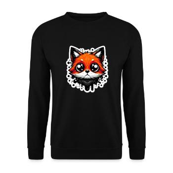 Red Fox Ínc - Unisex Pullover - Schwarz - Vorne - Alina (178cm) & Michal (187cm)