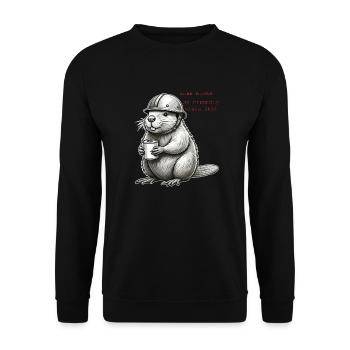 Bobr Helmet 2024 - Unisex Pullover - Schwarz - Vorne - Alina (178cm) & Michal (187cm)