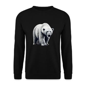 Eisbär - Unisex Pullover - Schwarz - Vorne - Alina (178cm) & Michal (187cm)