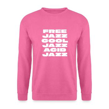 Logo de jazz moderne audacieux - Sweat-shirt Unisexe - rose - Devant