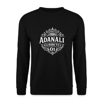 Adana - Unisex Pullover - Schwarz - Vorne - Alina (178cm) & Michal (187cm)