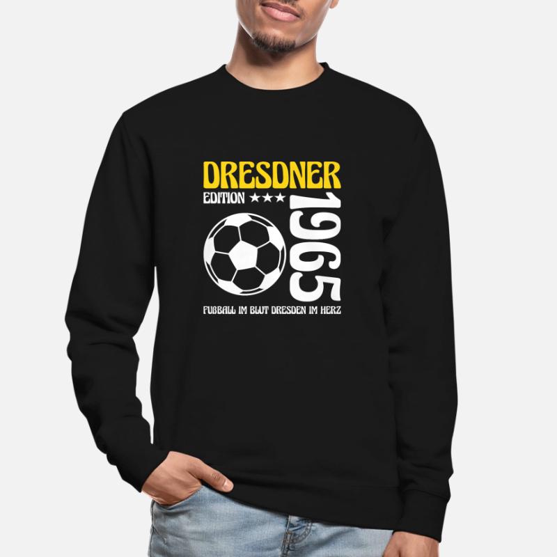 Dresdner Geburtstag 1965 Fußball Geschenk Unisex Pullover