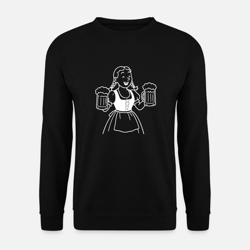 Bier mädchen - Unisex Pullover - Schwarz
