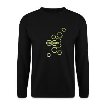 Name Herbert - Unisex Pullover - Schwarz - Vorne - Alina (178cm) & Michal (187cm)