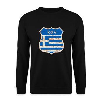 Kos - Unisex Pullover - Schwarz - Vorne - Alina (178cm) & Michal (187cm)