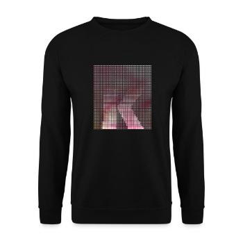 Letter K, name, the letter K - Unisex Sweatshirt - black - Front - Alina (178cm) & Michal (187cm)
