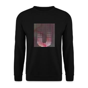 Letter U, Name, der Buchstabe U - Unisex Pullover - Schwarz - Vorne - Alina (178cm) & Michal (187cm)