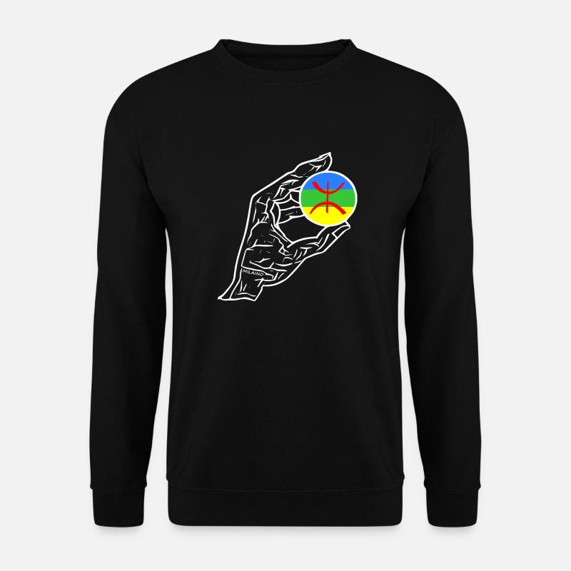 Amazigh Hand Flagge - Unisex Pullover - Schwarz