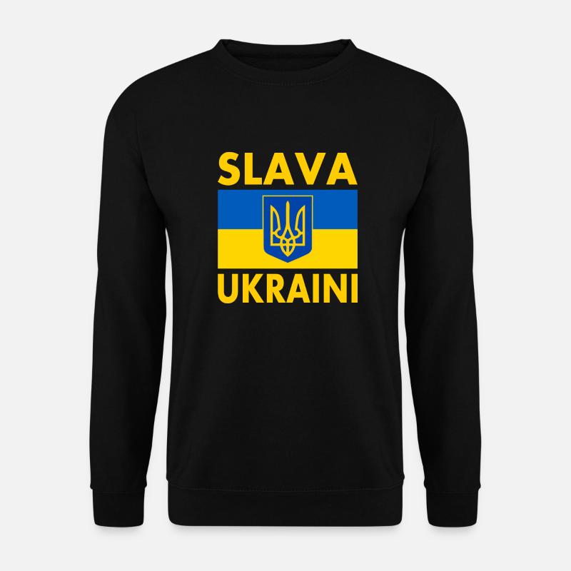 Slava ukraini - Unisex Pullover - Schwarz