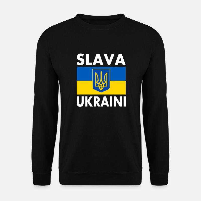 Slava ukraini - Unisex Sweatshirt - black