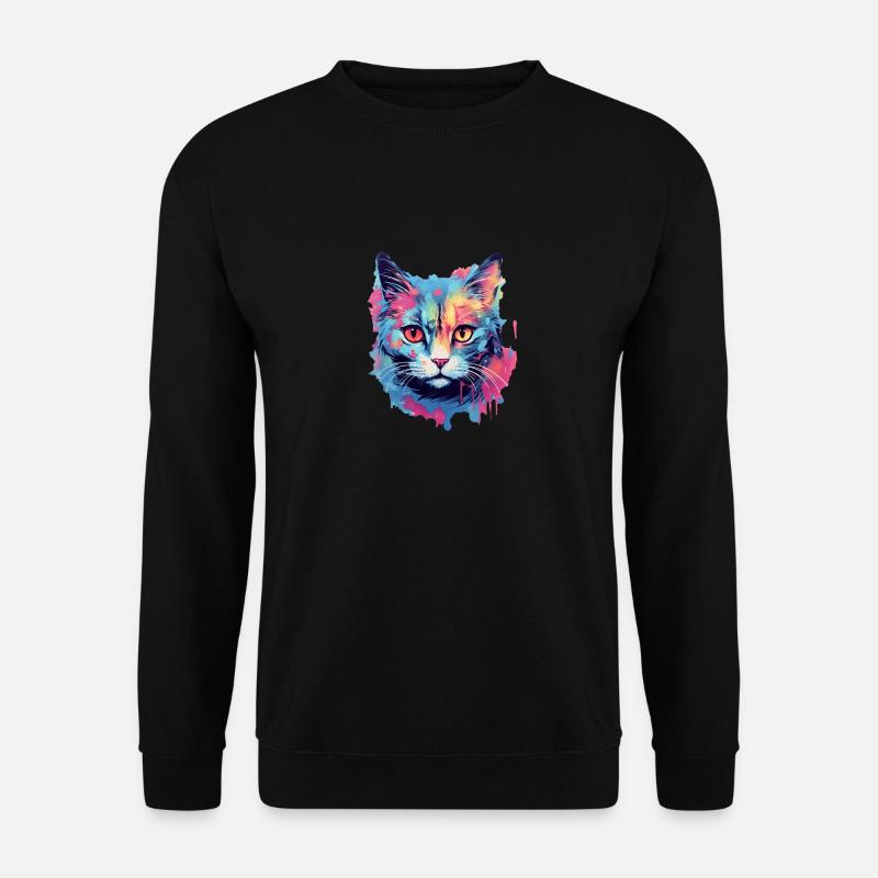Chat - Sweat-shirt Unisexe - noir