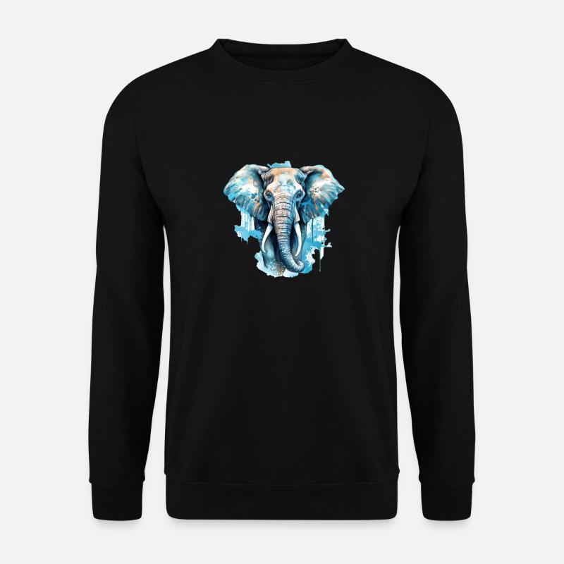 Elephant - Unisex Sweatshirt - black