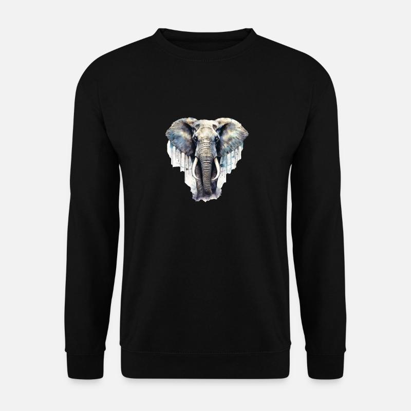 Elephant - Unisex Sweatshirt - black