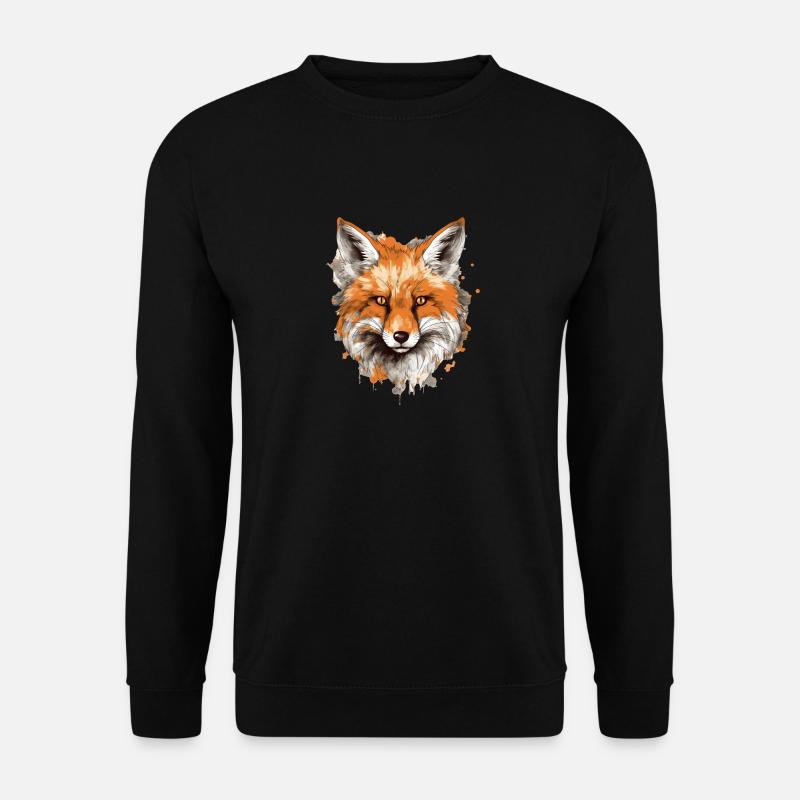 Fox - Unisex Sweatshirt - black