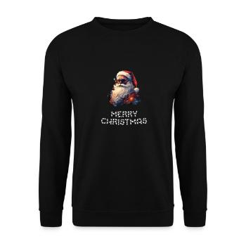 Santa Claus - Marry Christmas - Unisex Sweatshirt - black - Front - Alina (178cm) & Michal (187cm)