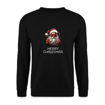 Santa Claus - Marry Christmas - Unisex Sweatshirt - black - Front - Alina (178cm) & Michal (187cm)
