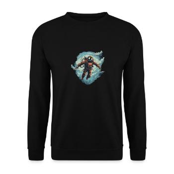 Diver - Unisex Sweatshirt - black - Front - Alina (178cm) & Michal (187cm)