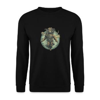 Diver - Unisex Sweatshirt - black - Front - Alina (178cm) & Michal (187cm)