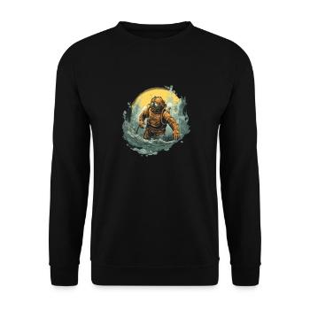Diver - Unisex Sweatshirt - black - Front - Alina (178cm) & Michal (187cm)