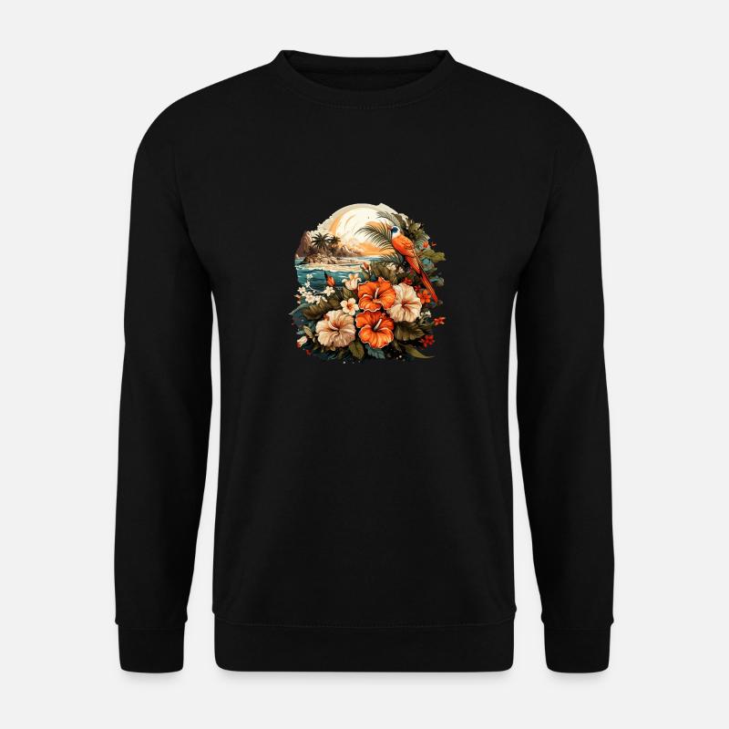 Tropisch - Unisex Pullover - Schwarz