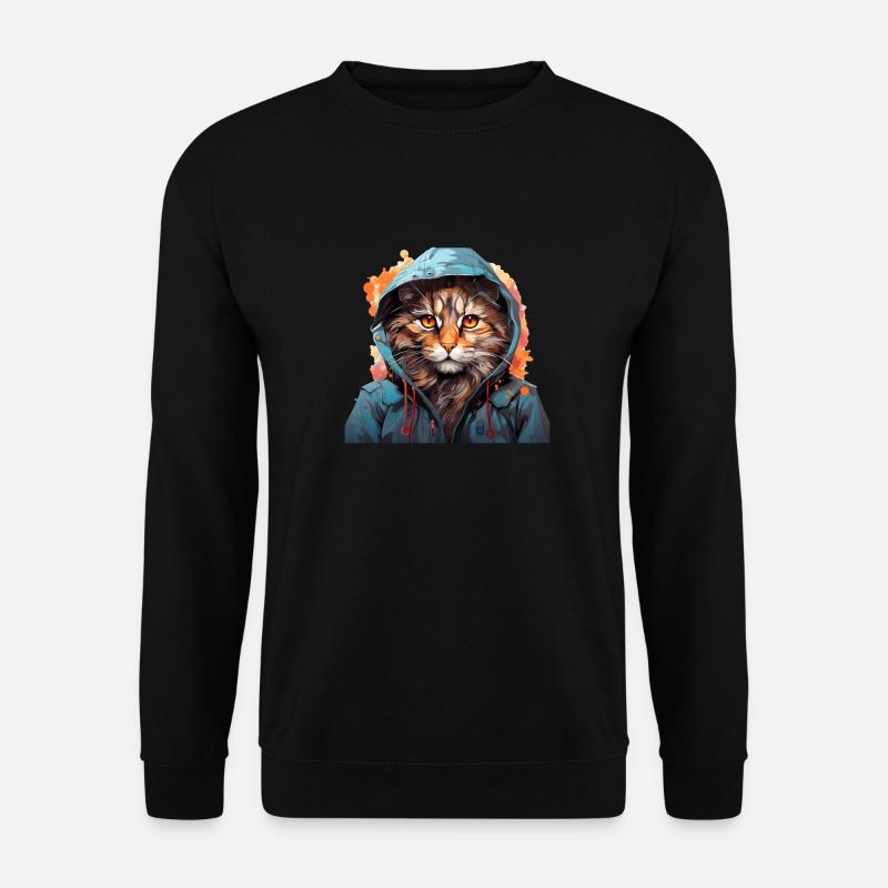 Chat - Sweat-shirt Unisexe - noir