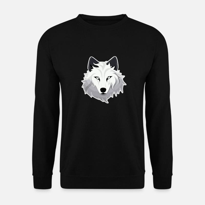 Wolf - Illustration - Unisex Sweatshirt - black