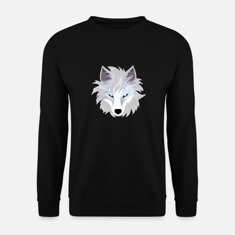 Wolf - Illustration - Unisex Sweatshirt - black
