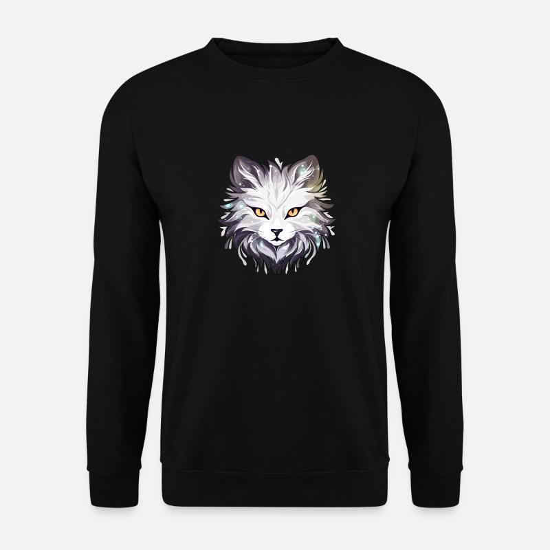 Chat - illustration - Sweat-shirt Unisexe - noir