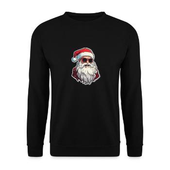 Santa Claus - illustration - Unisex Sweatshirt - black - Front - Alina (178cm) & Michal (187cm)