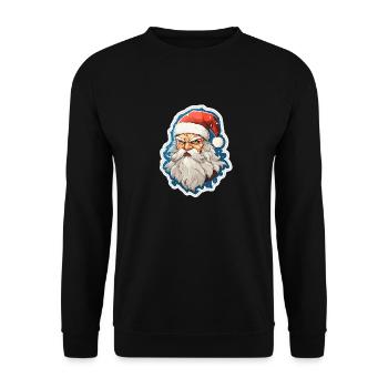 Santa Claus - illustration - Unisex Sweatshirt - black - Front - Alina (178cm) & Michal (187cm)