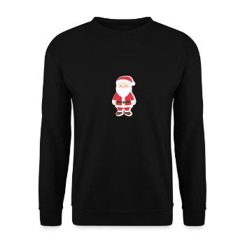 Santa Claus - illustration - Unisex Sweatshirt - black - Front - Alina (178cm) & Michal (187cm)