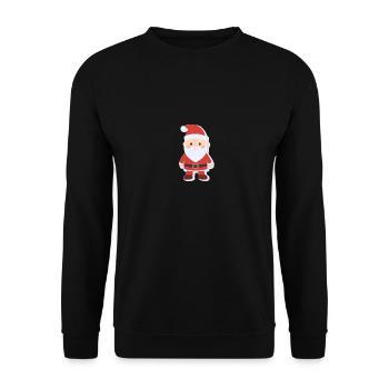Santa Claus - illustration - Unisex Sweatshirt - black - Front - Alina (178cm) & Michal (187cm)