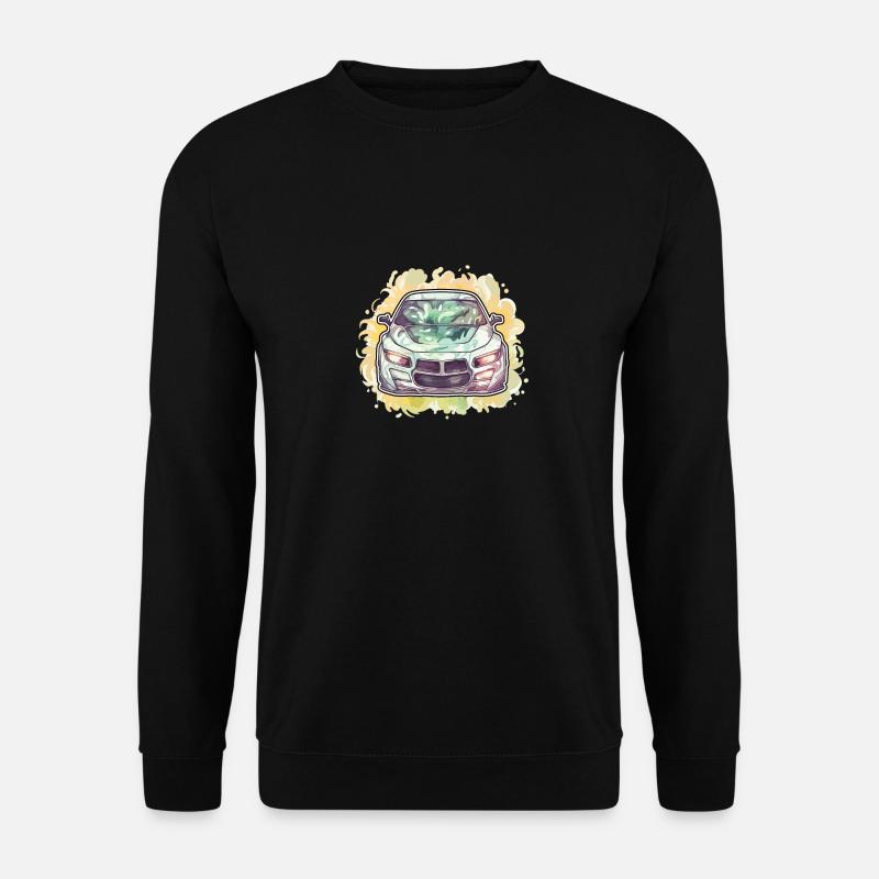 Auto - Illustration - Unisex Pullover - Schwarz