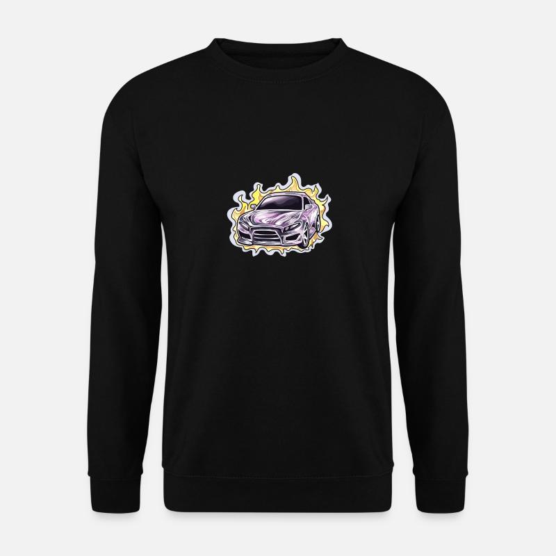 Auto - Illustration - Unisex Pullover - Schwarz