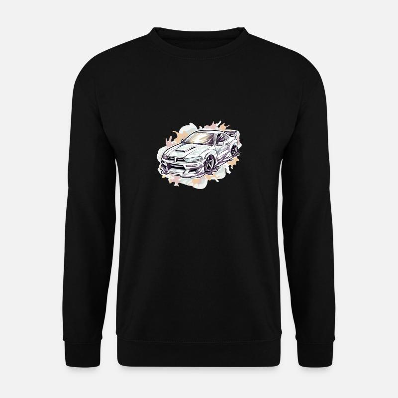 Auto - Illustration - Unisex Pullover - Schwarz