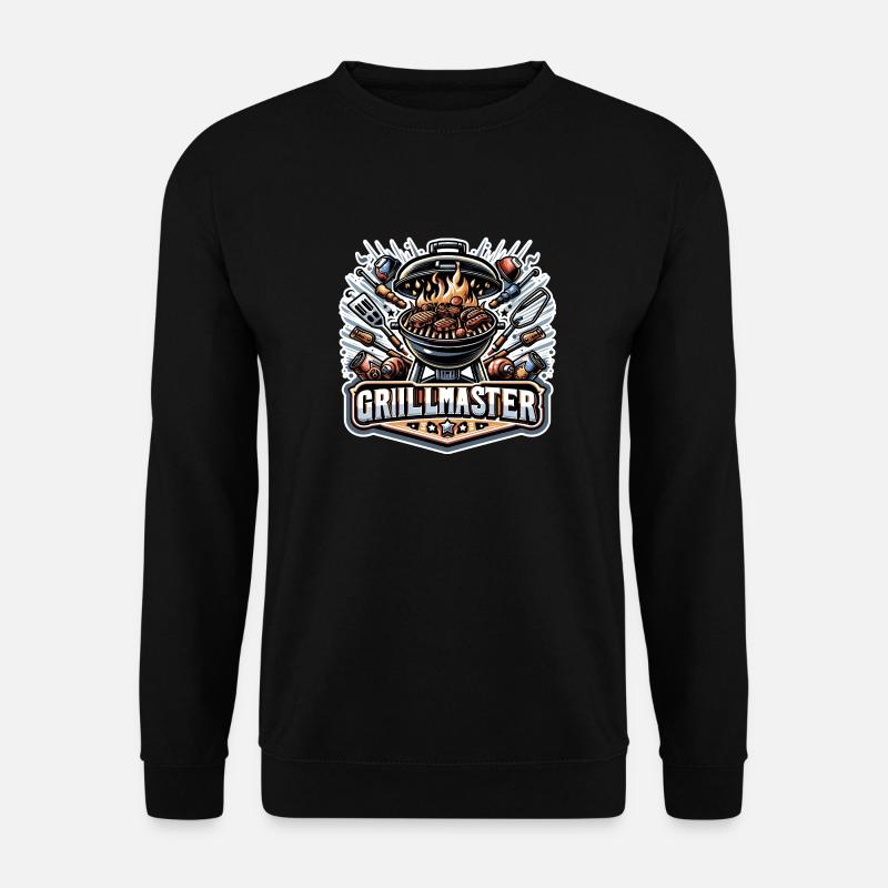 GrillMaster - Grill Illustration - Unisex Pullover - Schwarz