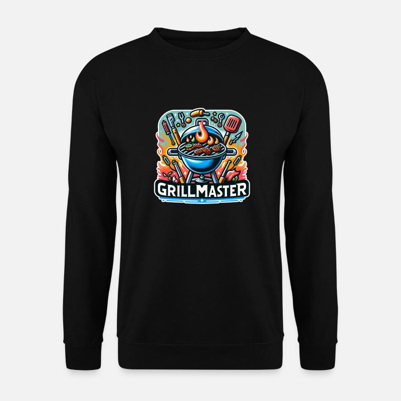 GrillMaster - Grill Illustration - Unisex Pullover - Schwarz