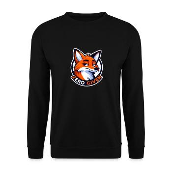 Zéro donné - Illustration de renard - Sweat-shirt Unisexe - noir - Devant - Alina (178cm) & Michal (187cm)
